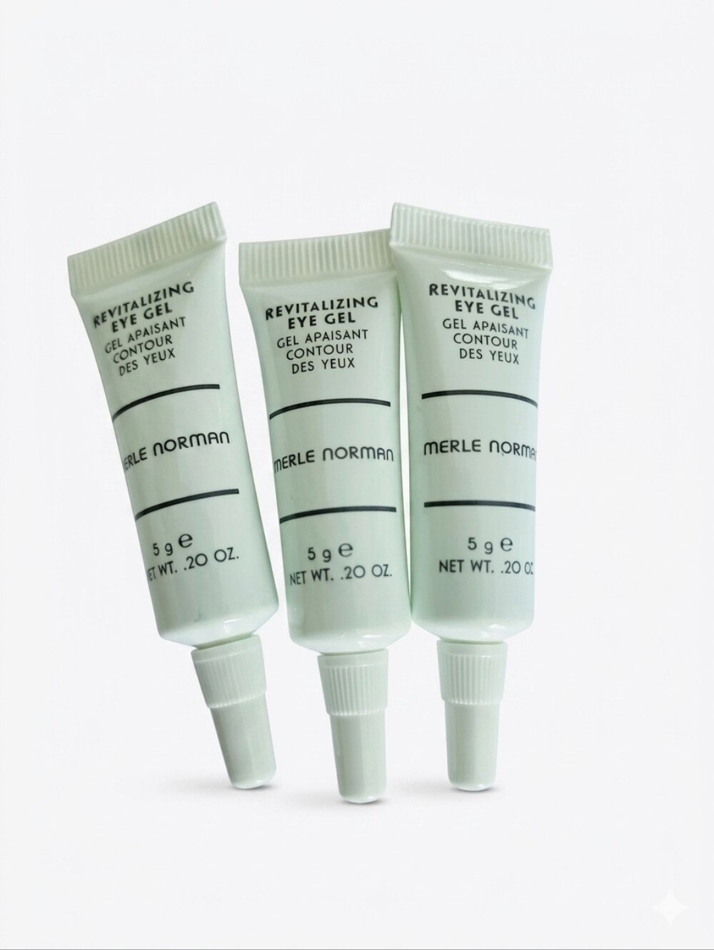Lot of 3 Merle Norman Revitalizing Eye Gel Travel Trial Size .20oz Each New